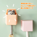 ひょっこりネコフック