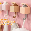 ひょっこりネコフック