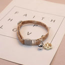 ふんわり足あとチャーム首輪