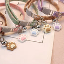 ふんわり足あとチャーム首輪